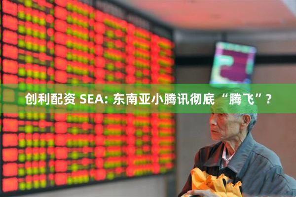 创利配资 SEA: 东南亚小腾讯彻底 “腾飞”？