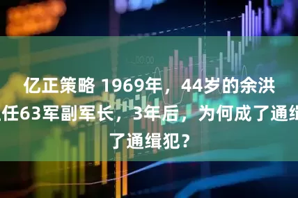 亿正策略 1969年，44岁的余洪信担任63军副军长，3年后，为何成了通缉犯？